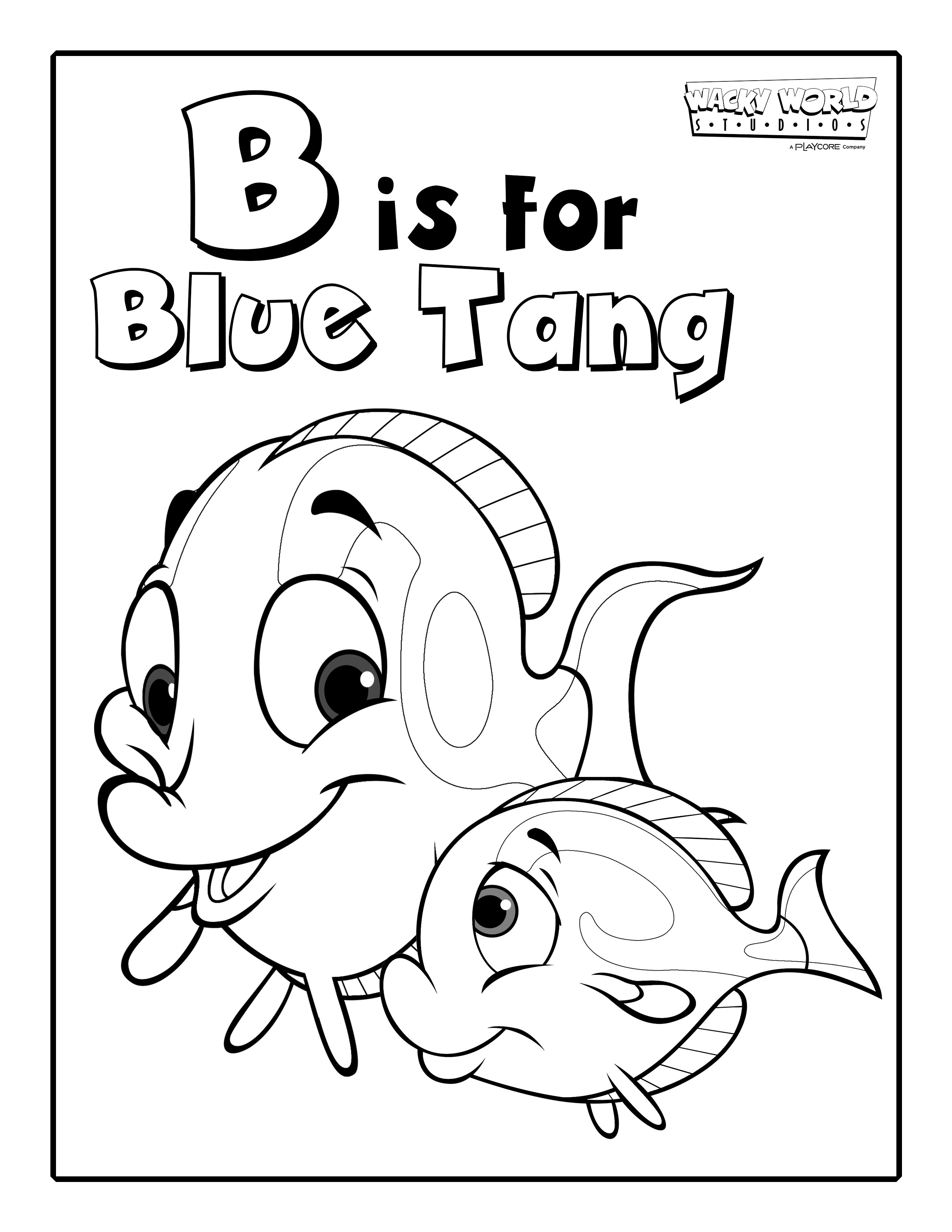 B is for Blue Tang