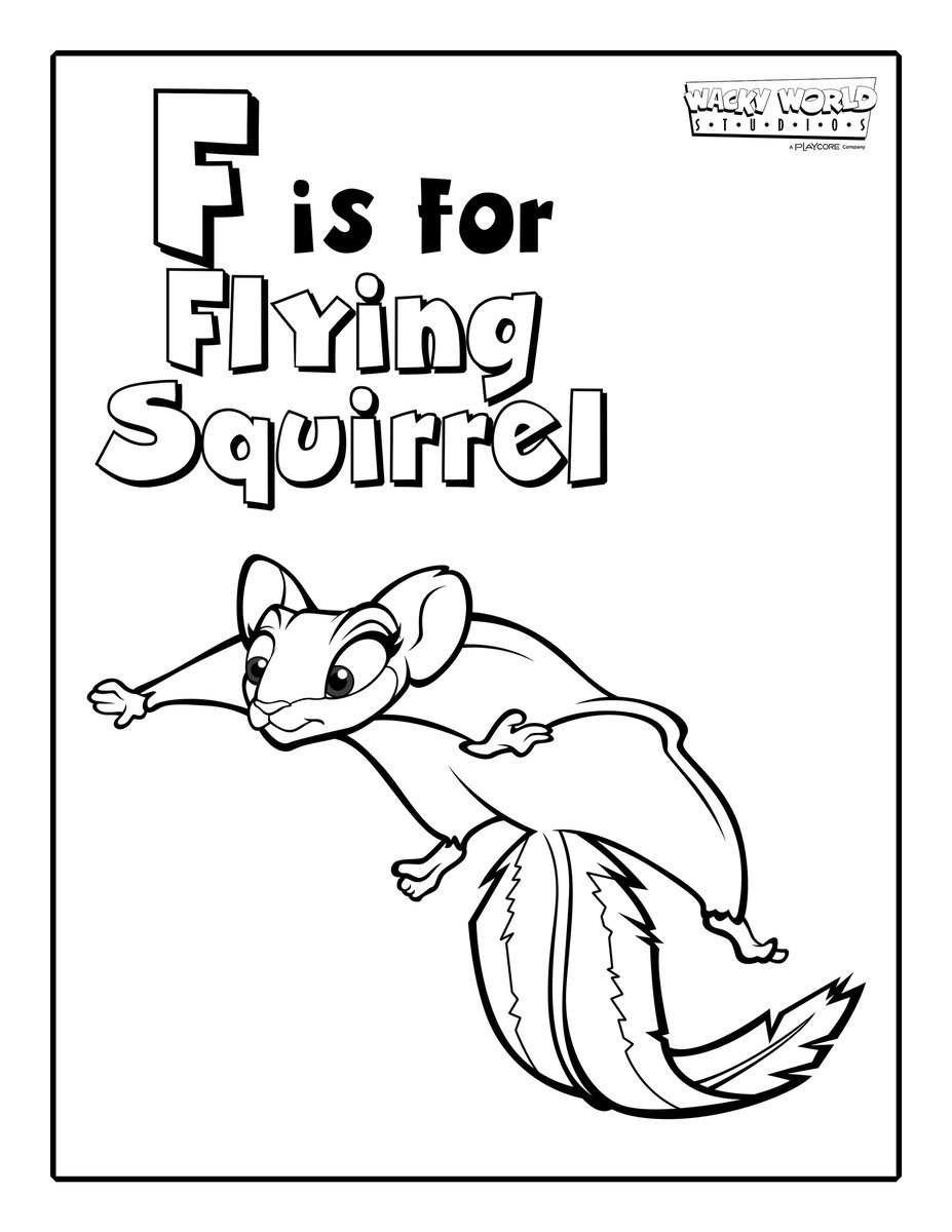 F is for Flying Squirrel