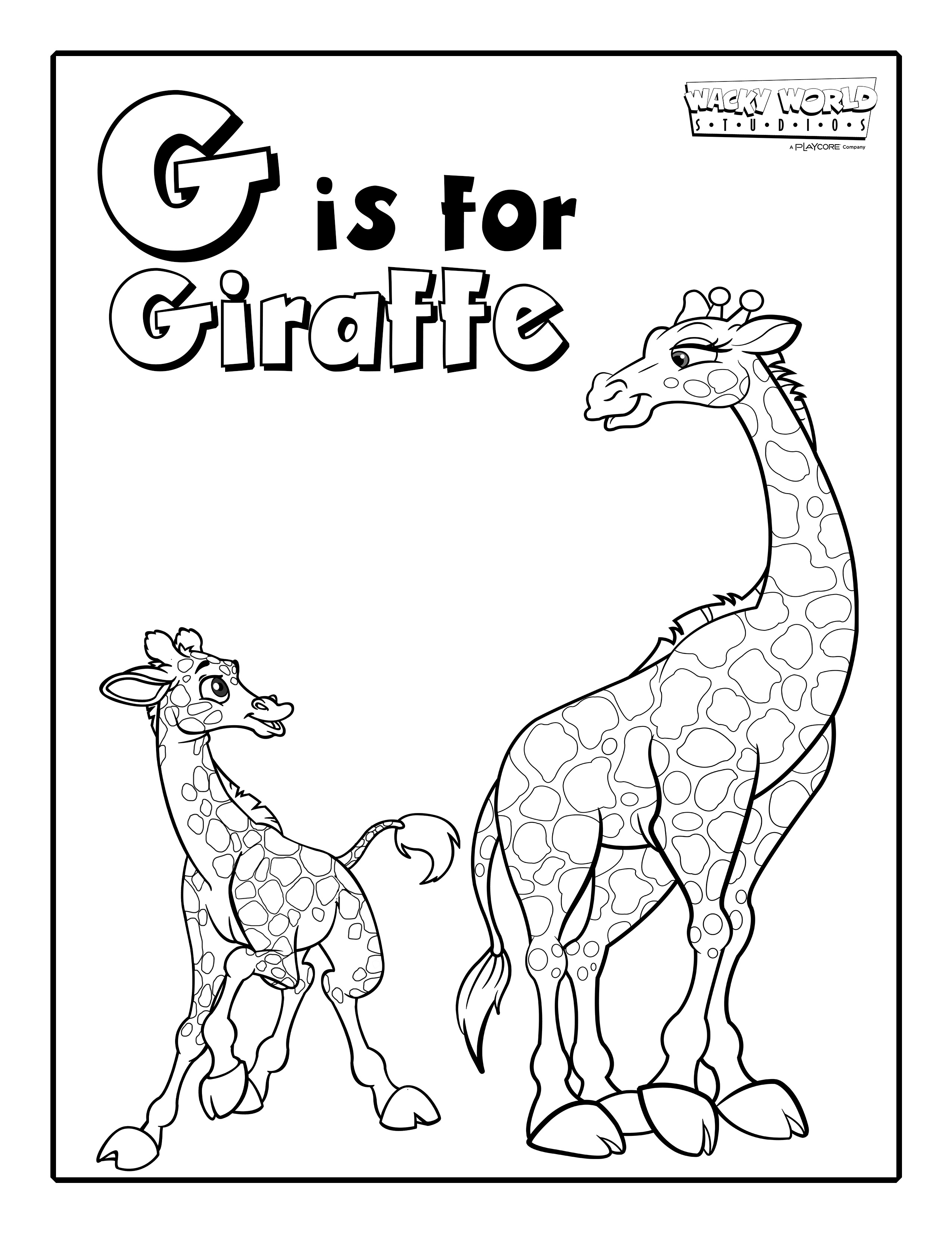 G is for Giraffe