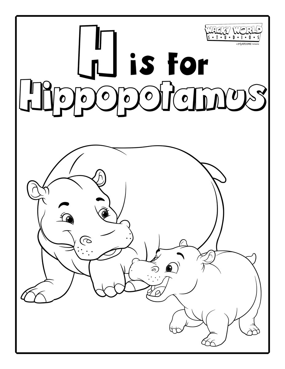 H is for Hippopotamus