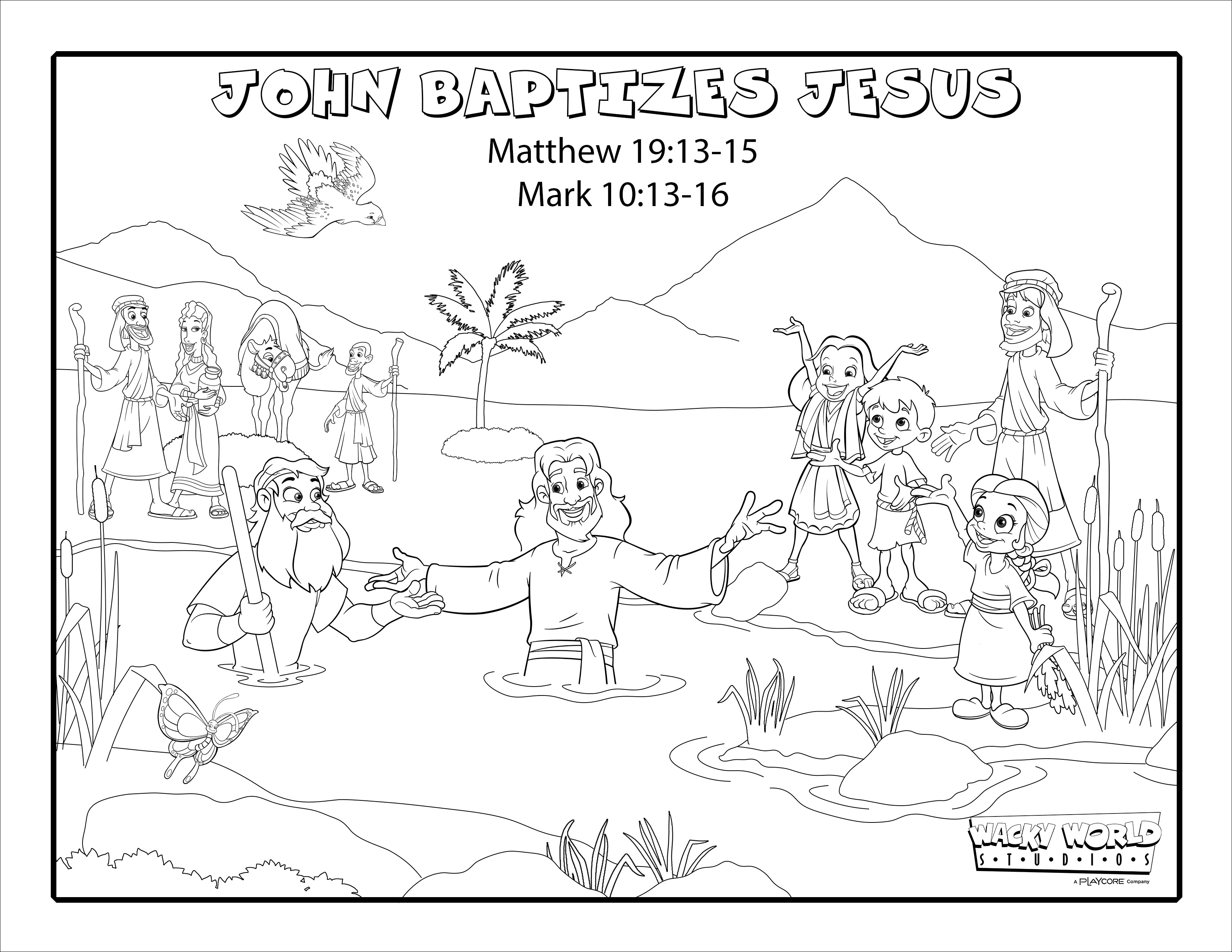 John Baptizes Jesus