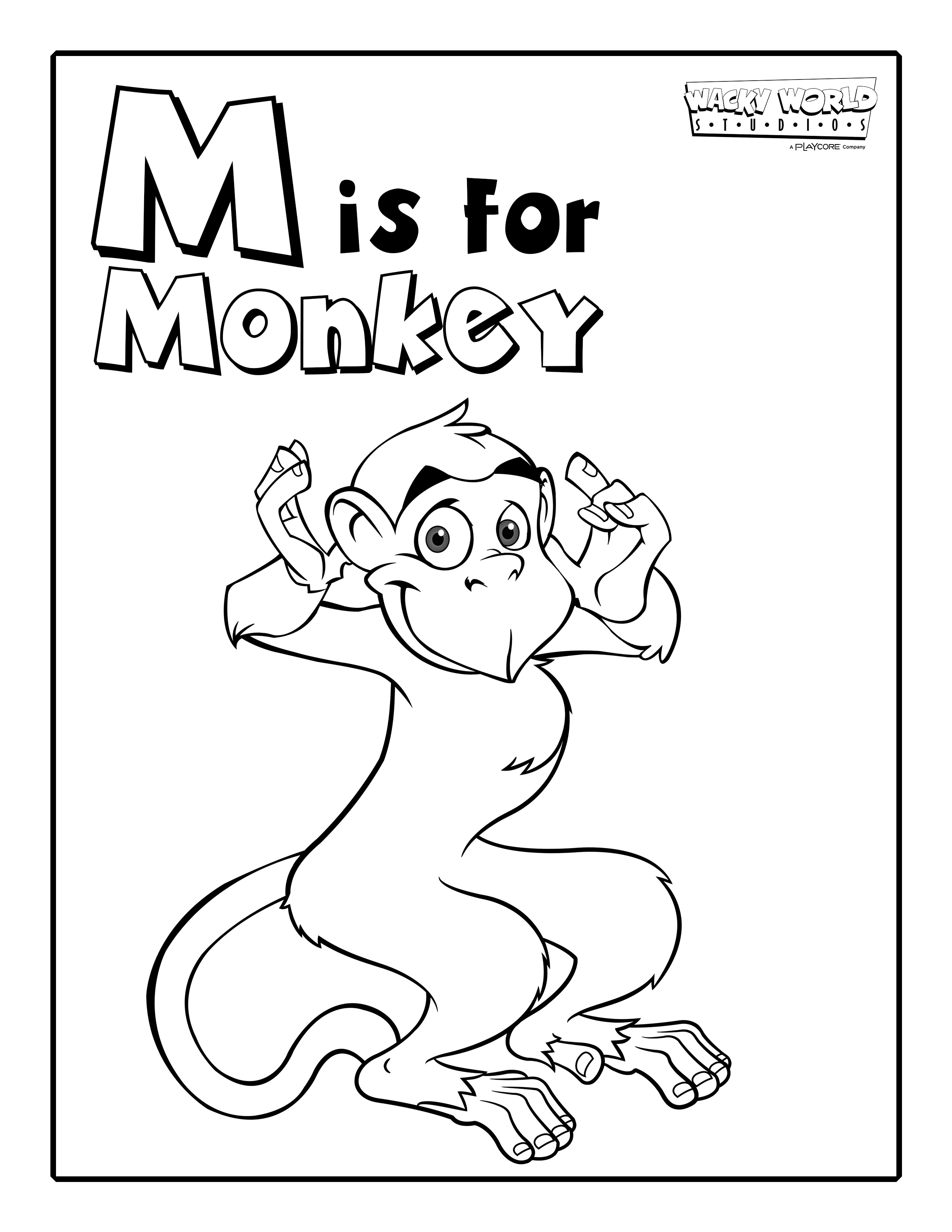M is for Monkey