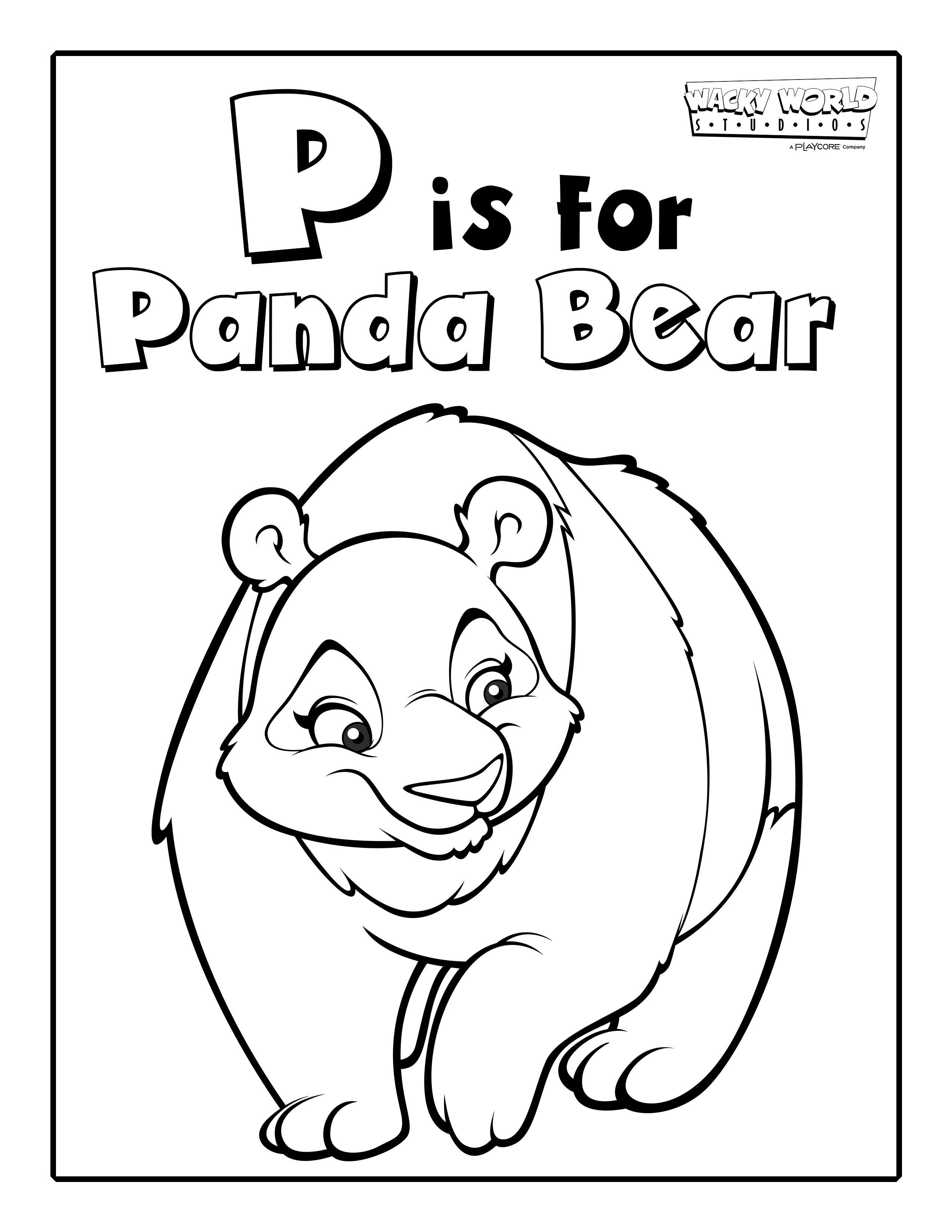 P is for Panda Bear