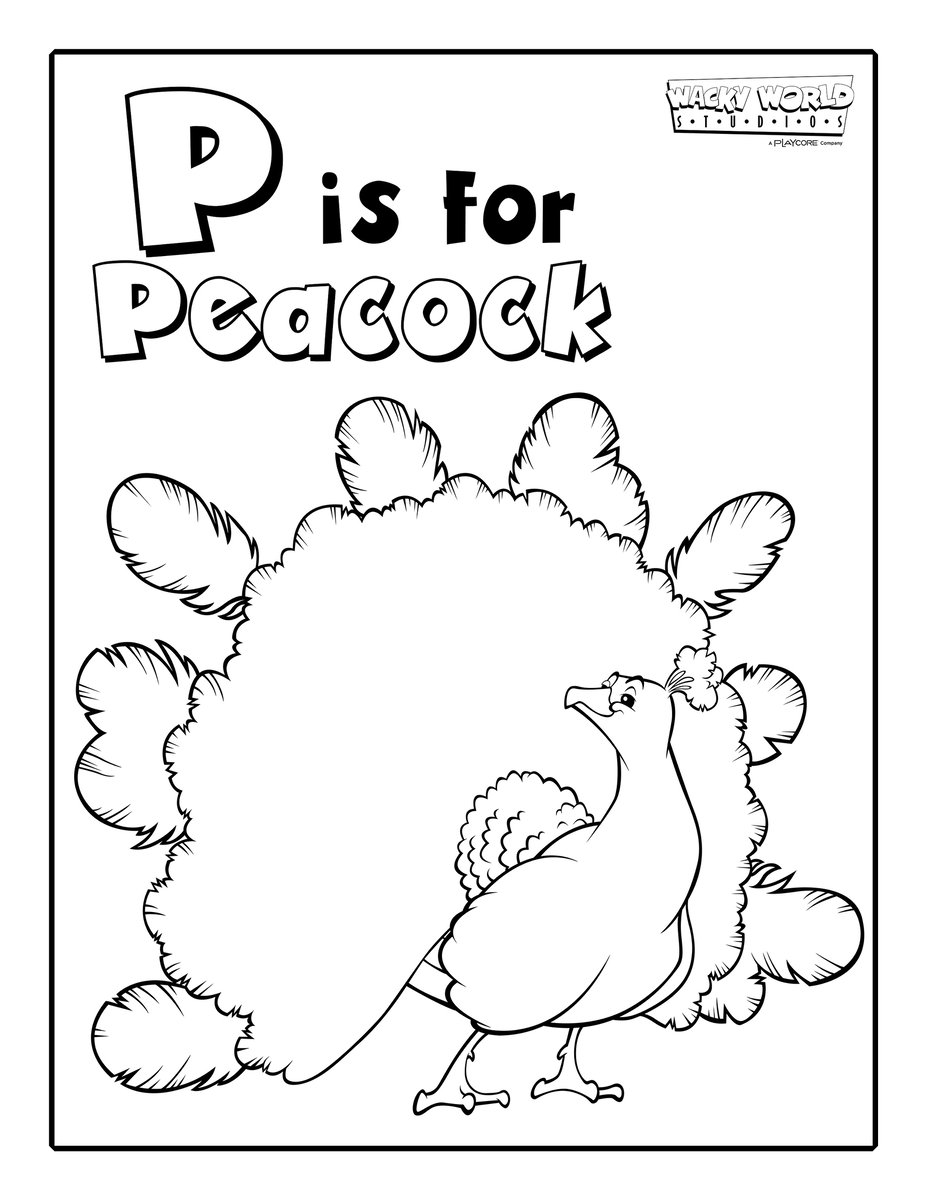 P is for Peacock