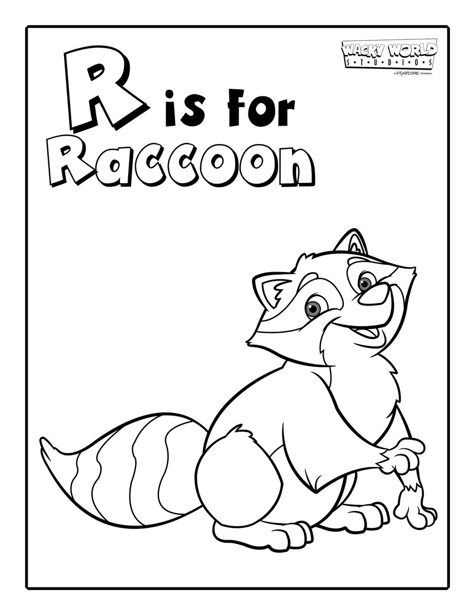 R is for Raccoon