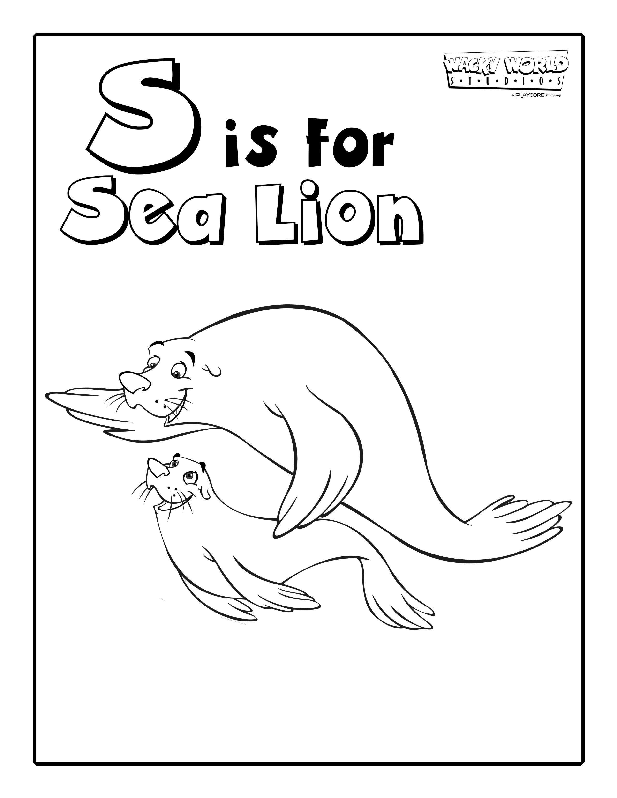 S is for Sea Lion