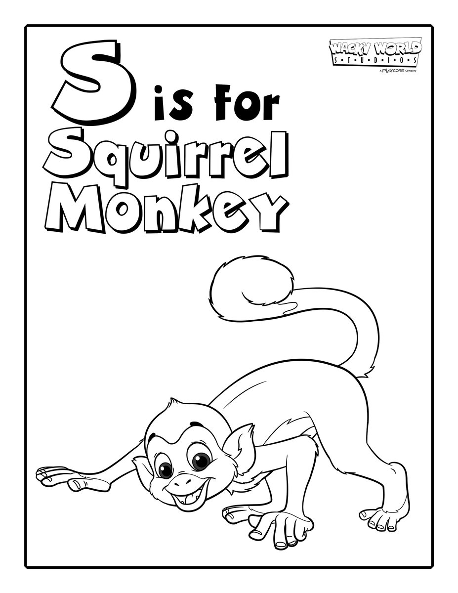 S is for Squirrel Monkey