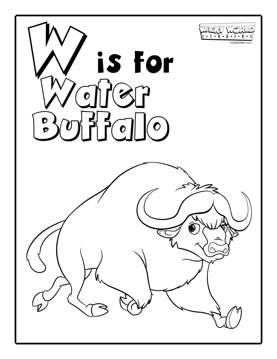 W is for Water Buffalo